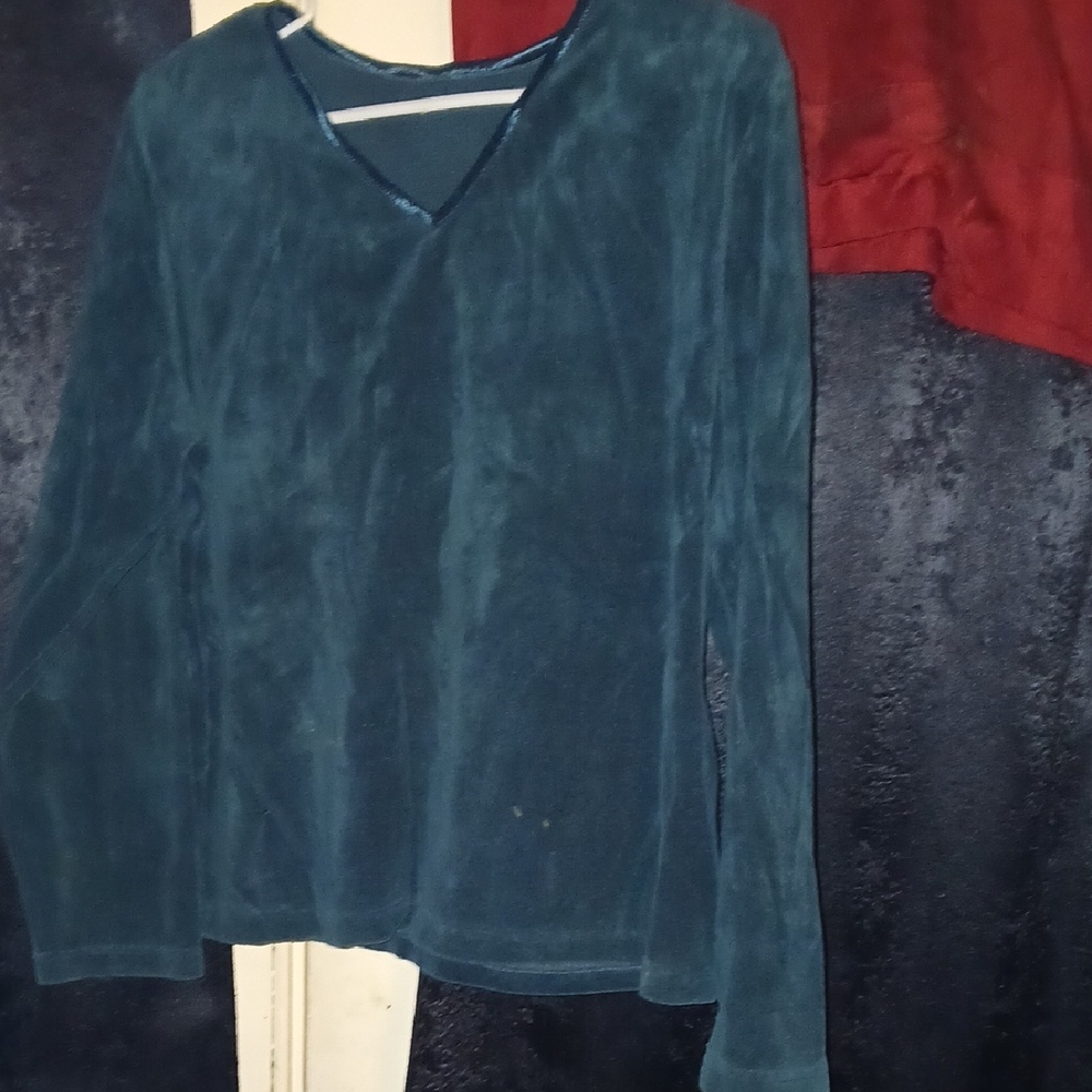 Source Unknown Deep Blue V-Neck Sweater
